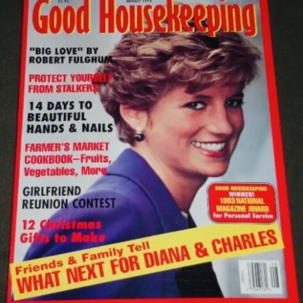 1993 AUGUST GOOD HOUSEKEEPING MAGAZINE - PRINCESS DIANA COVER -